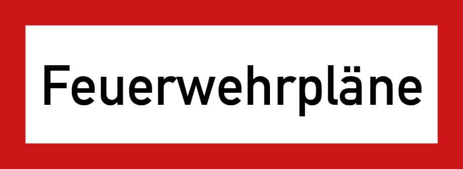 Feuerwehrpläne – Aufkleber