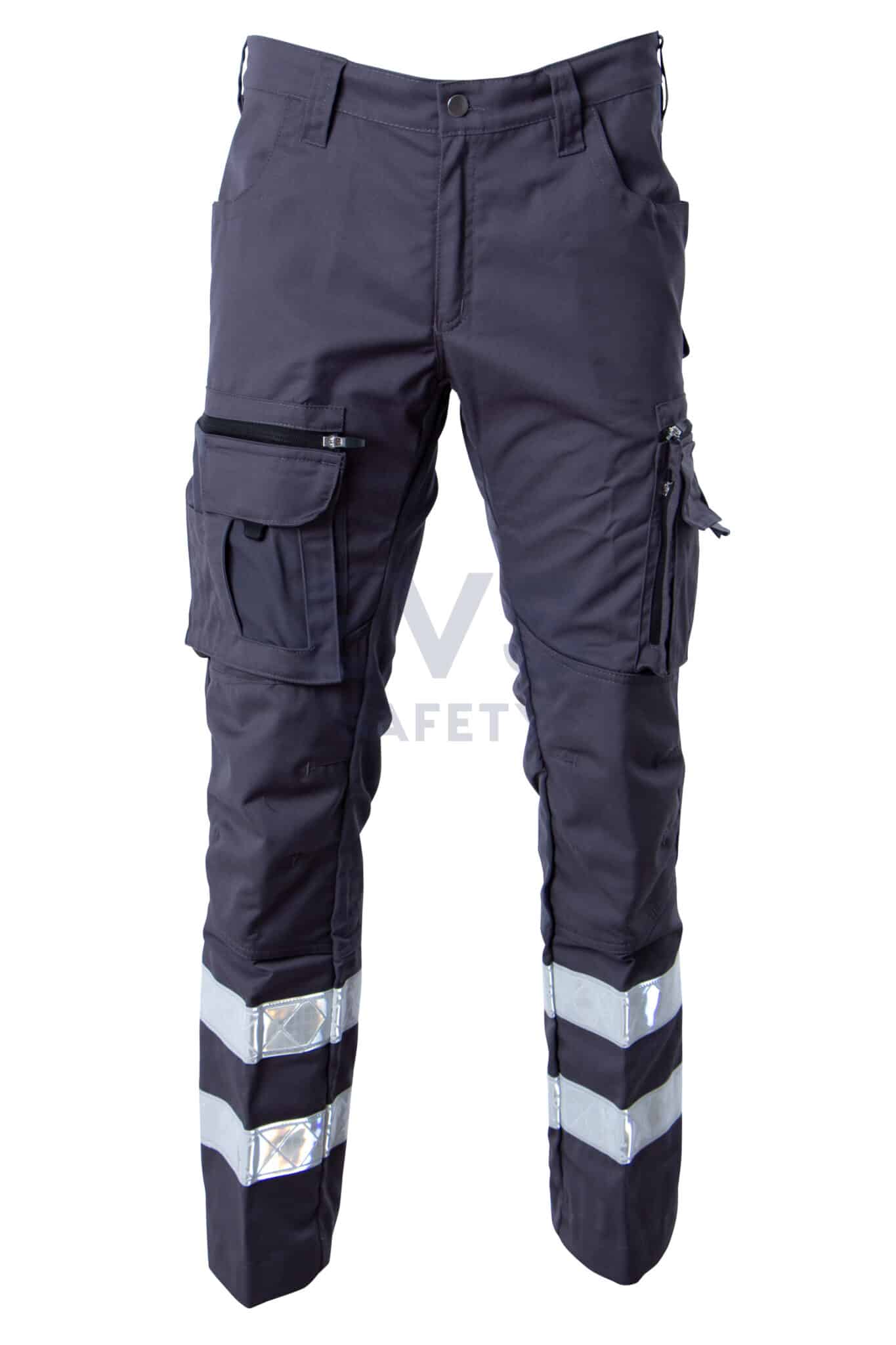 Hüsler Einsatzhose Ready, komplett grau, Membrane im Knie