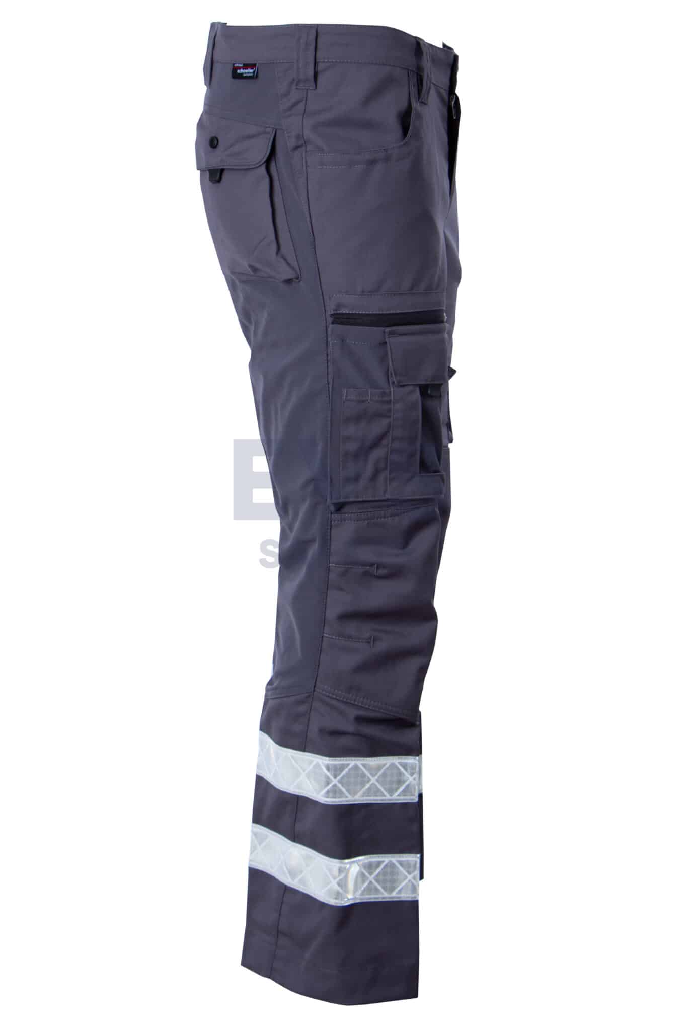 Hüsler Einsatzhose Ready, komplett grau, Membrane im Knie