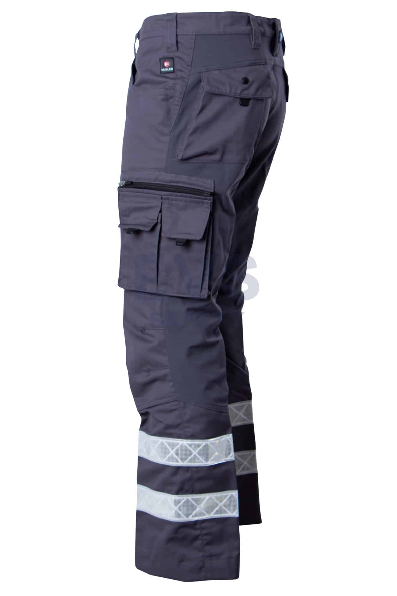 Hüsler Einsatzhose Ready, komplett grau, Membrane im Knie