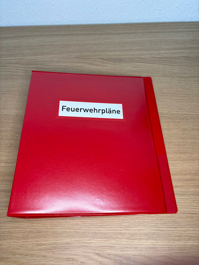 Ordner Feuerwehrpläne & Brandschutzpläne A4 (Ringbuch)