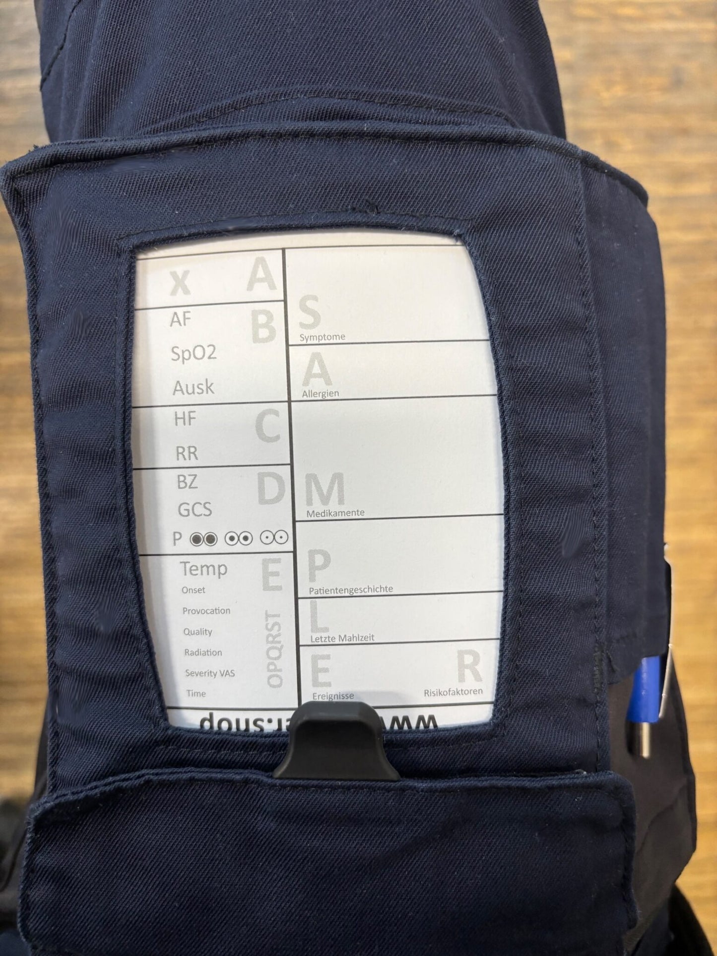 Hosenblock für den Rettungsdienst, Typ A; Paket mit 10 Blöcken, mit ABCDE-Schema, Block DIN A6