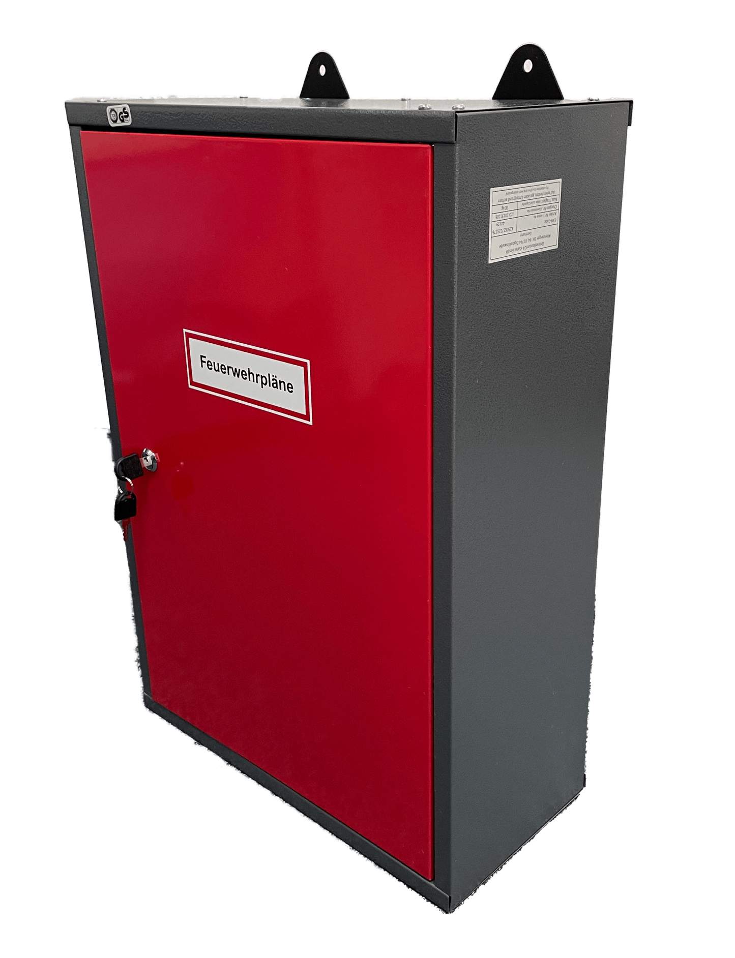 Schrank Feuerwehrpläne