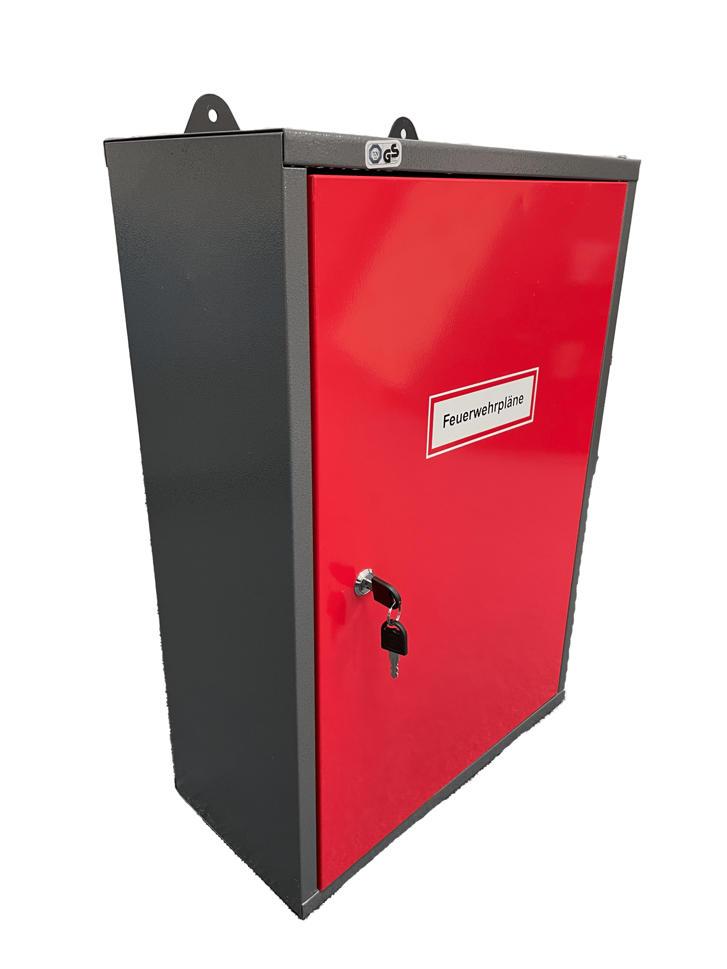 Schrank Feuerwehrpläne