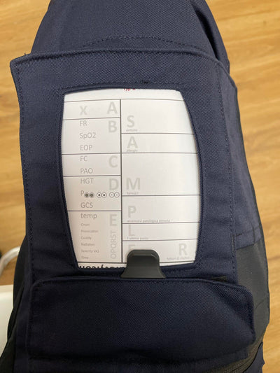 Blocknotes per Pantaloni (typ A, versione italiana) per paramedico, con schema ABCDE, confezione da 10 blocchetti, formato A6