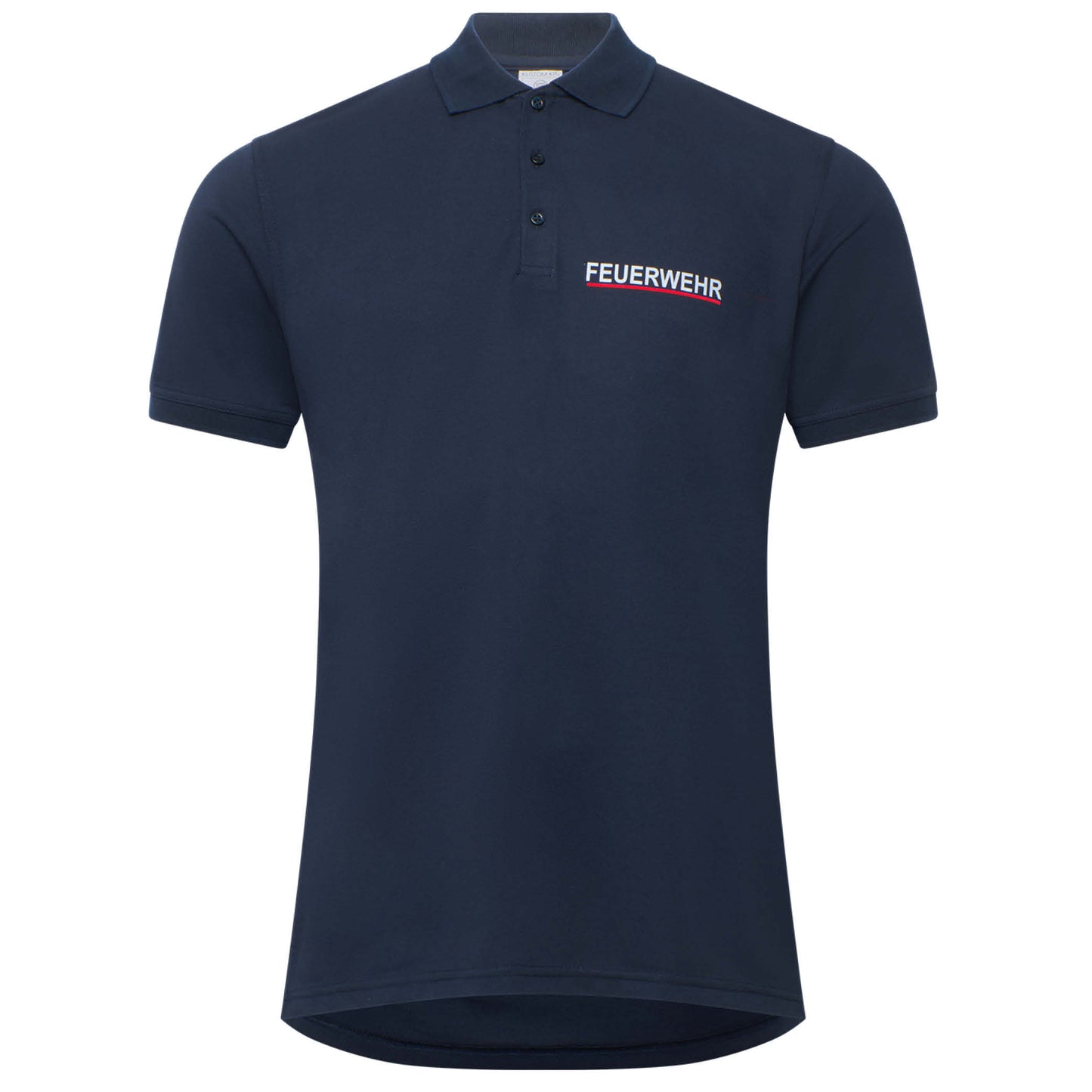 Premium Polo-Shirt Feuerwehr navy, Relex-Flock - waschbar bis 60°C