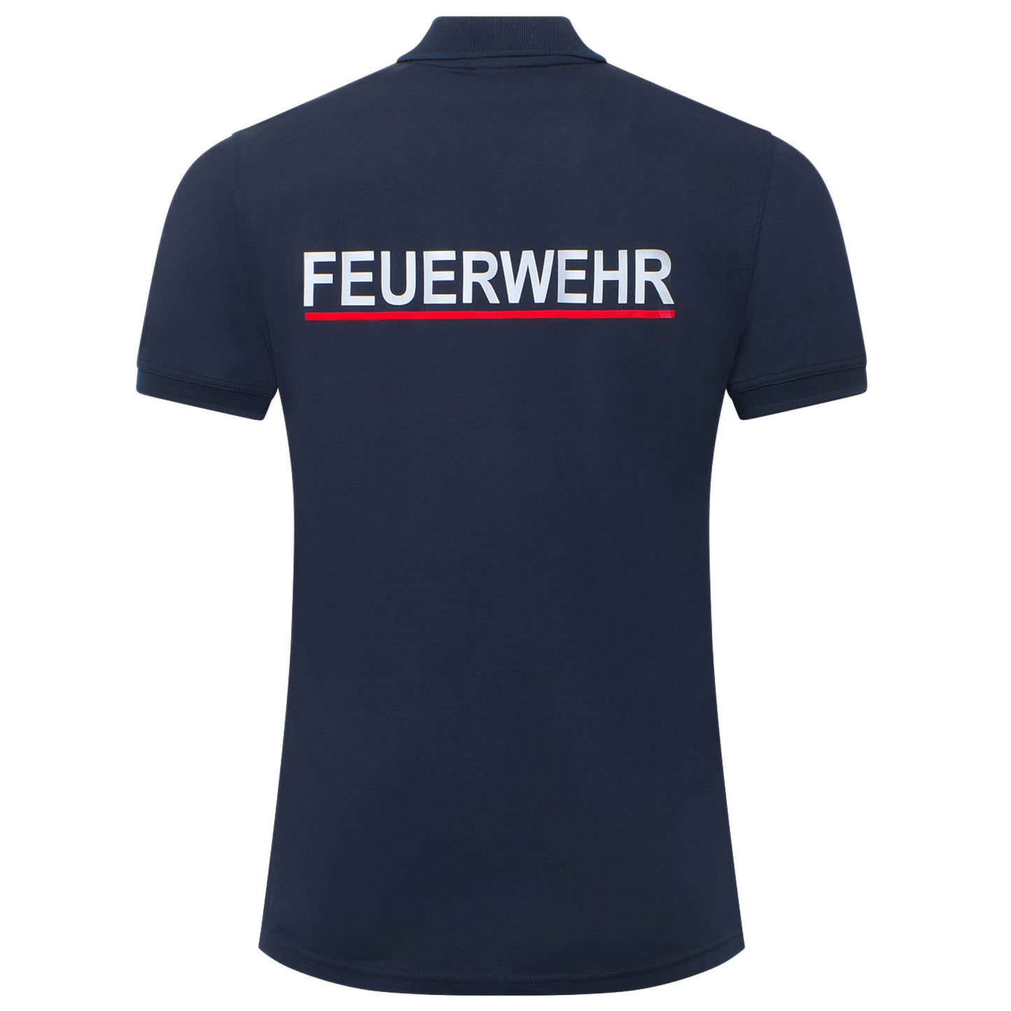 Premium Polo-Shirt Feuerwehr navy, Relex-Flock - waschbar bis 60°C