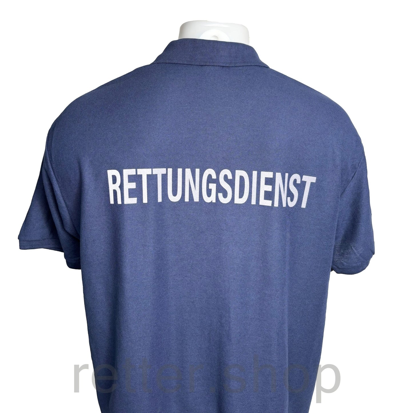 Polo-Shirt Rettungsdienst blau