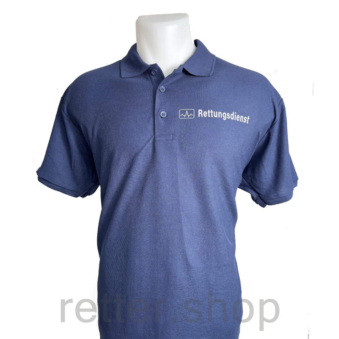 Polo-Shirt Rettungsdienst blau