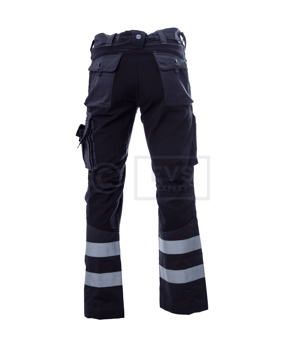 Hüsler Einsatzhose Ready, grau/schwarz, Membrane im Knie