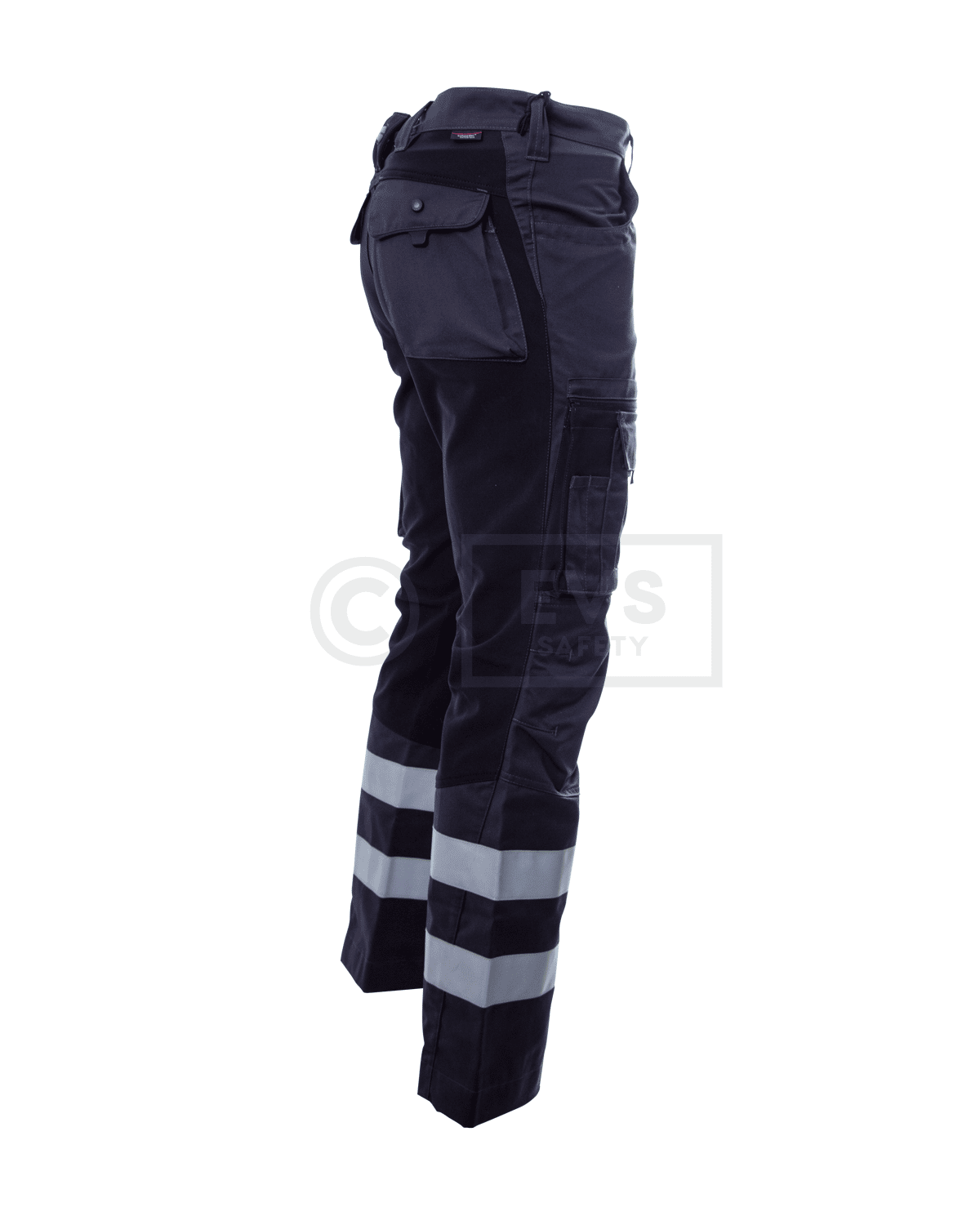 Hüsler Einsatzhose Ready, grau/schwarz, Membrane im Knie