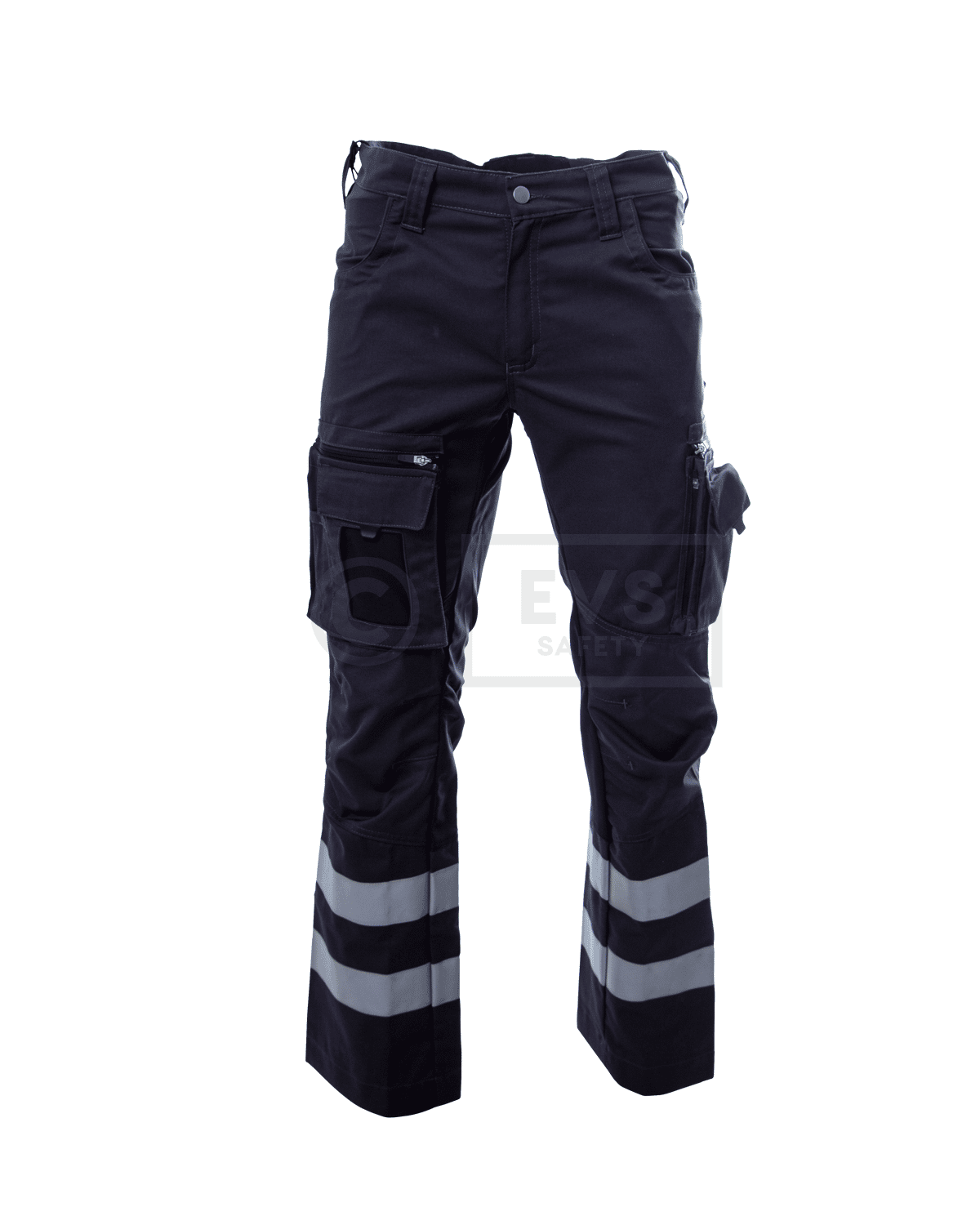 Hüsler Einsatzhose Ready, grau/schwarz, Membrane im Knie