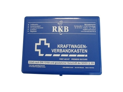 Verbandkasten "Standard" für Kraftfahrzeuge nach DIN 13164 (neu).