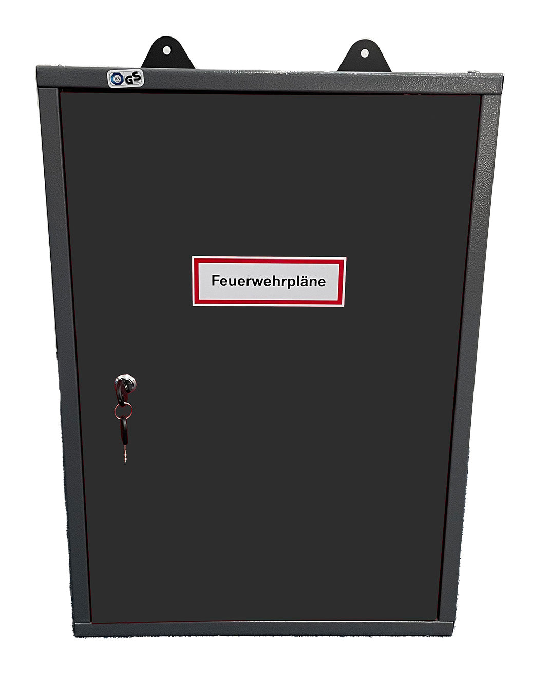 Schrank Feuerwehrpläne