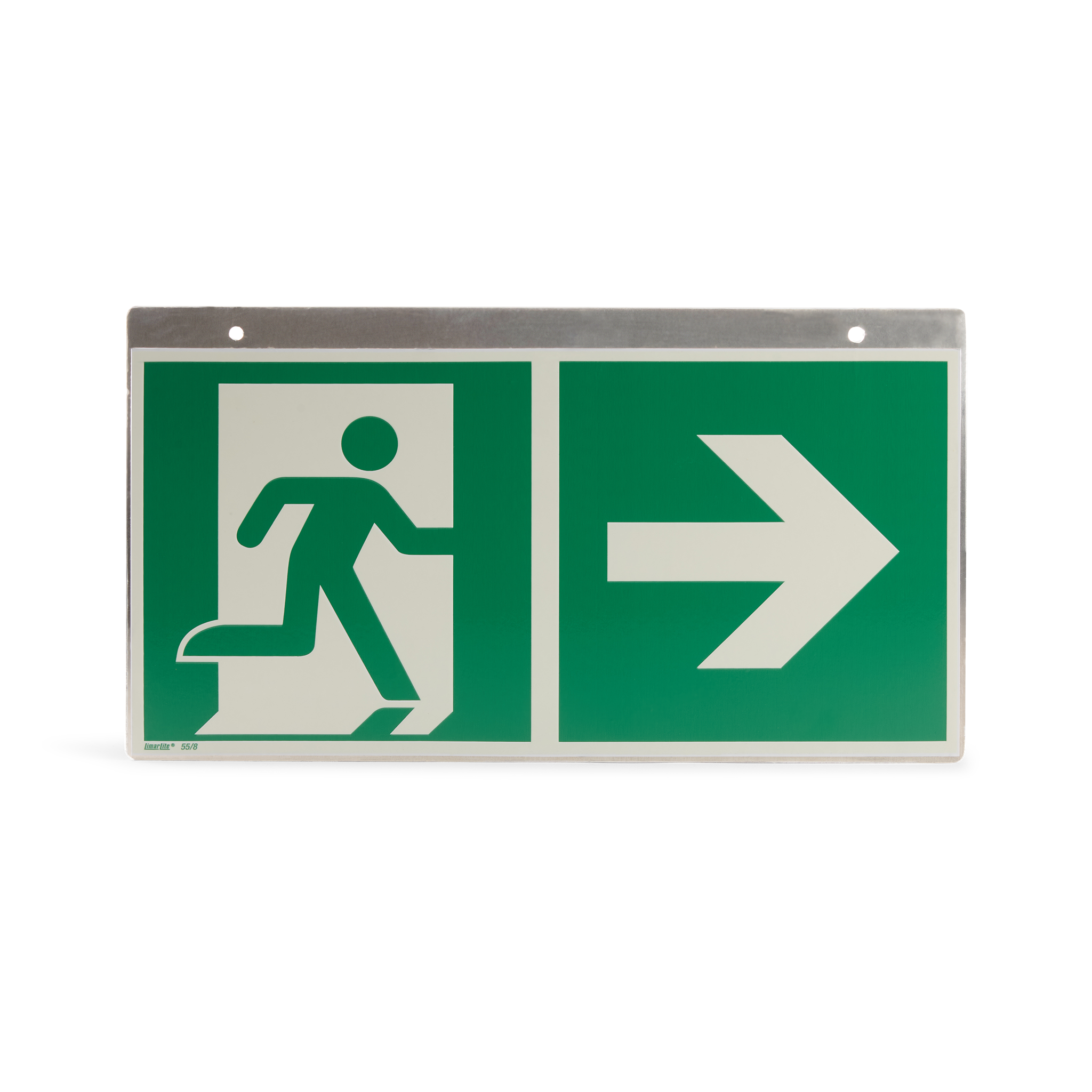 Geflogenes Schild Notausgang (Deckenhänger)