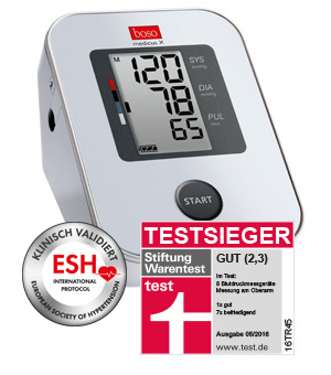 Blutdruckmessgerät Boso Medicus X 3x Bestes Oberarm-Blutdruckmessgerät (Stiftung Warentest)