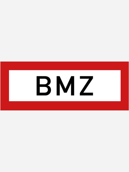 Brandmeldezentrale BMZ – Aufkleber