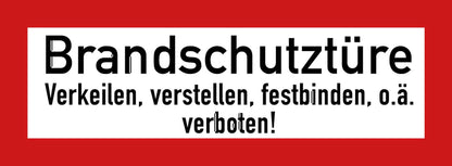 Brandschutztüre – Aufkleber
