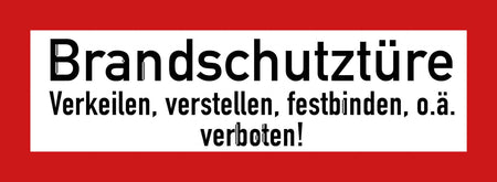 Brandschutztüre – Aufkleber - Ansicht 2