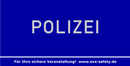 Banner “POLIZEI” für Bauzäune