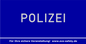 Banner “POLIZEI” für Bauzäune