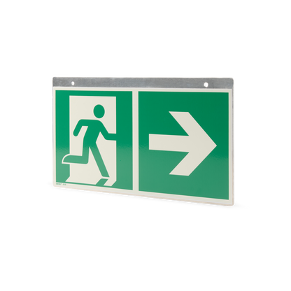Geflogenes Schild Notausgang (Deckenhänger)