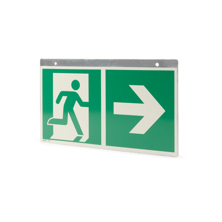 Geflogenes Schild Notausgang (Deckenhänger) - Ansicht 2