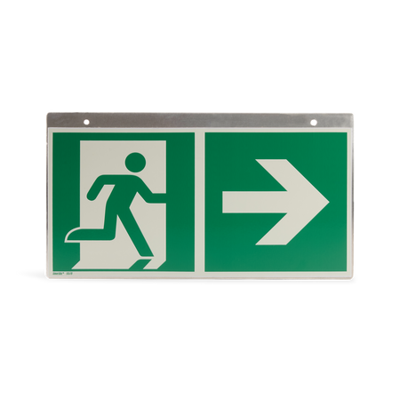Geflogenes Schild Notausgang (Deckenhänger)