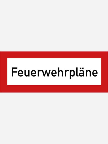 Feuerwehrpläne – Aufkleber
