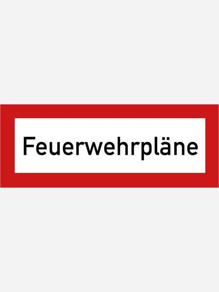 Feuerwehrpläne – Aufkleber