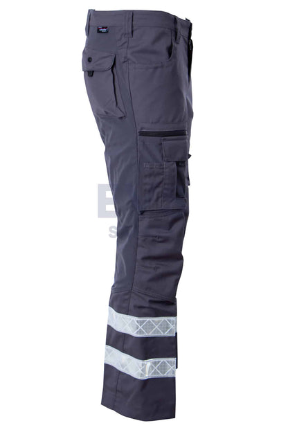 Hüsler Einsatzhose Ready, komplett grau, Membrane im Knie