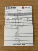 Kittelblock für die Notaufnahme und das Krankenhaus, Typ ZNA; Paket mit 10 Blöcken, mit ABCDE-Schema, Block DIN A6