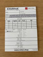 Kittelblock für die Notaufnahme und das Krankenhaus, Typ ZNA; Paket mit 10 Blöcken, mit ABCDE-Schema, Block DIN A6