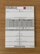 Kittelblock für den Sanitätsdienst, Typ SAN; Paket mit 10 Blöcken, mit SAMPLE-Schema, Block DIN A6