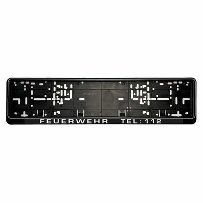 Kennzeichenhalter “FEUERWEHR TEL: 112”