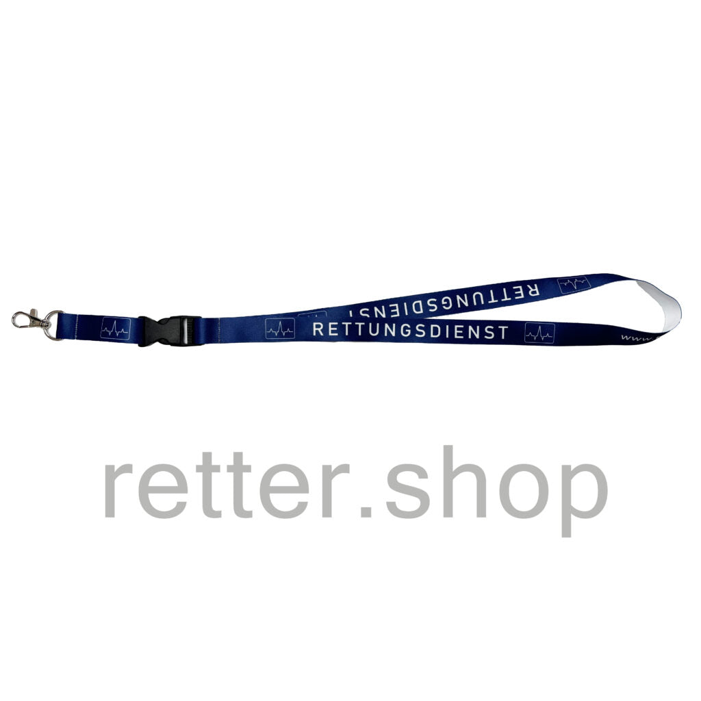 Schlüsselband RETTUNGSDIENST, Lanyard mit abnehmbarem Schlüsselteil