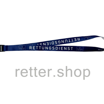 Schlüsselband RETTUNGSDIENST, Lanyard mit abnehmbarem Schlüsselteil