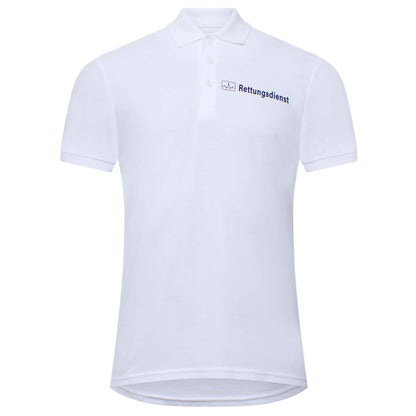 Polo-Shirt Rettungsdienst weiß