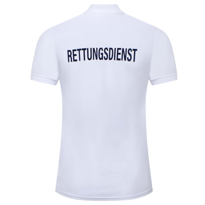 Polo-Shirt Rettungsdienst weiß