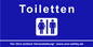 Banner “Toiletten” für Bauzäune (WC)