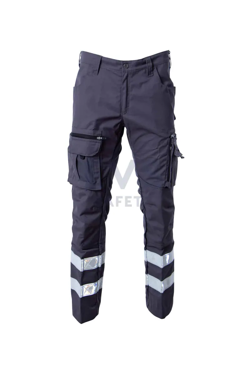 Hüsler Einsatzhose Ready, komplett grau, Membrane im Knie
