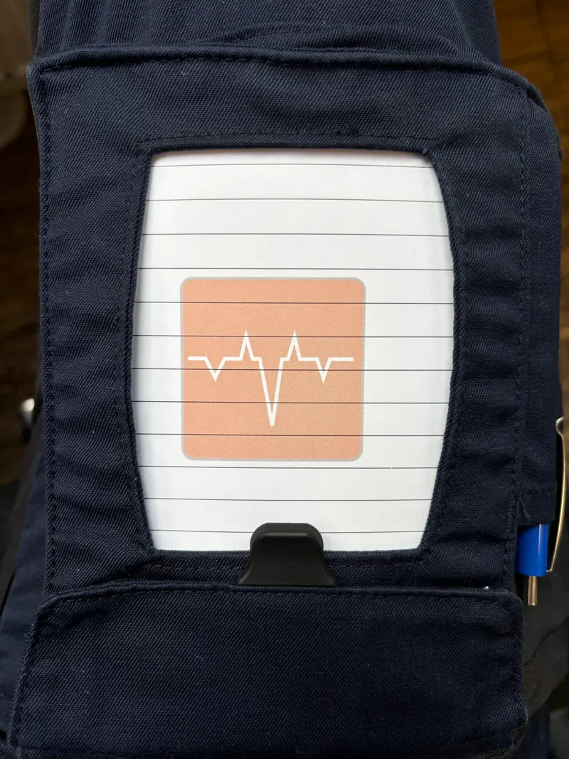 Hosenblock für den Rettungsdienst, Typ Notizen; Paket mit 10 Blöcken, Block DIN A6