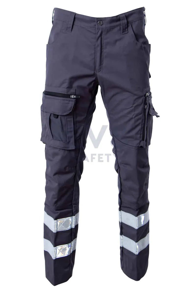 Hüsler Einsatzhose Ready, komplett grau, Membrane im Knie