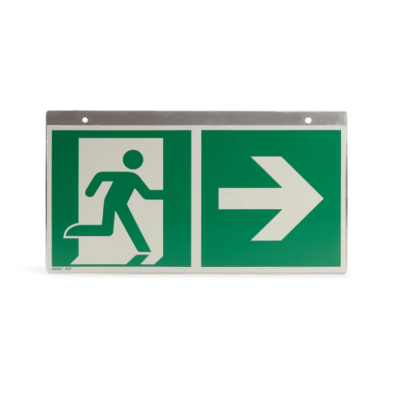Geflogenes Schild Notausgang (Deckenhänger)