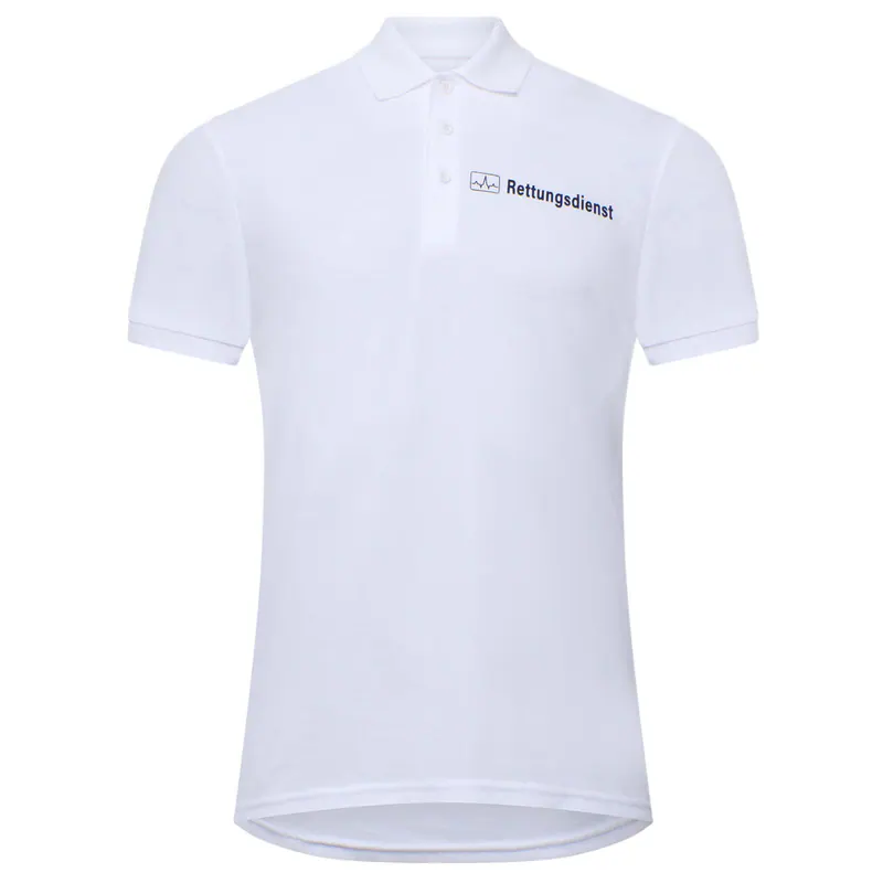 Polo-Shirt Rettungsdienst weiß