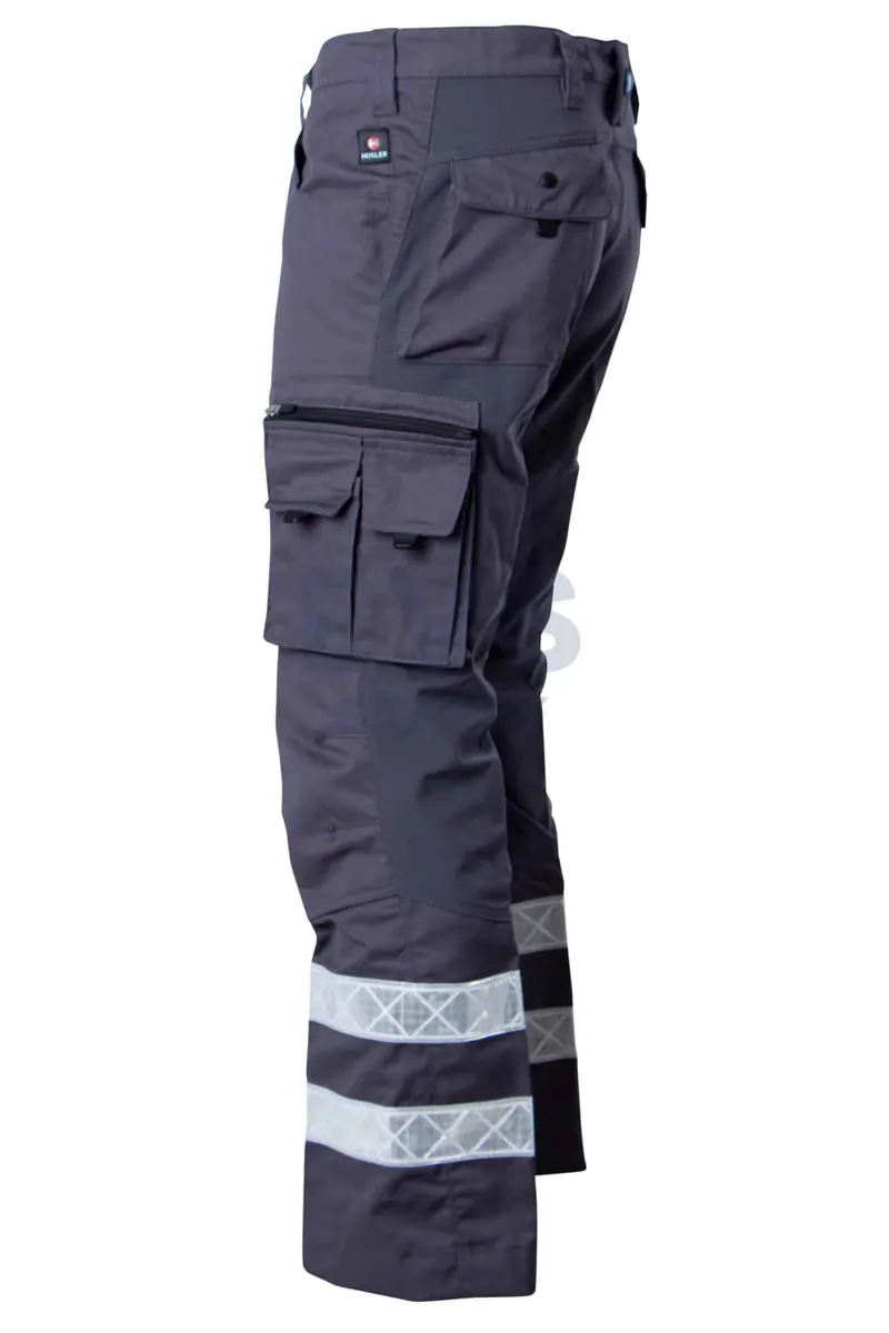 Hüsler Einsatzhose Ready, komplett grau, Membrane im Knie