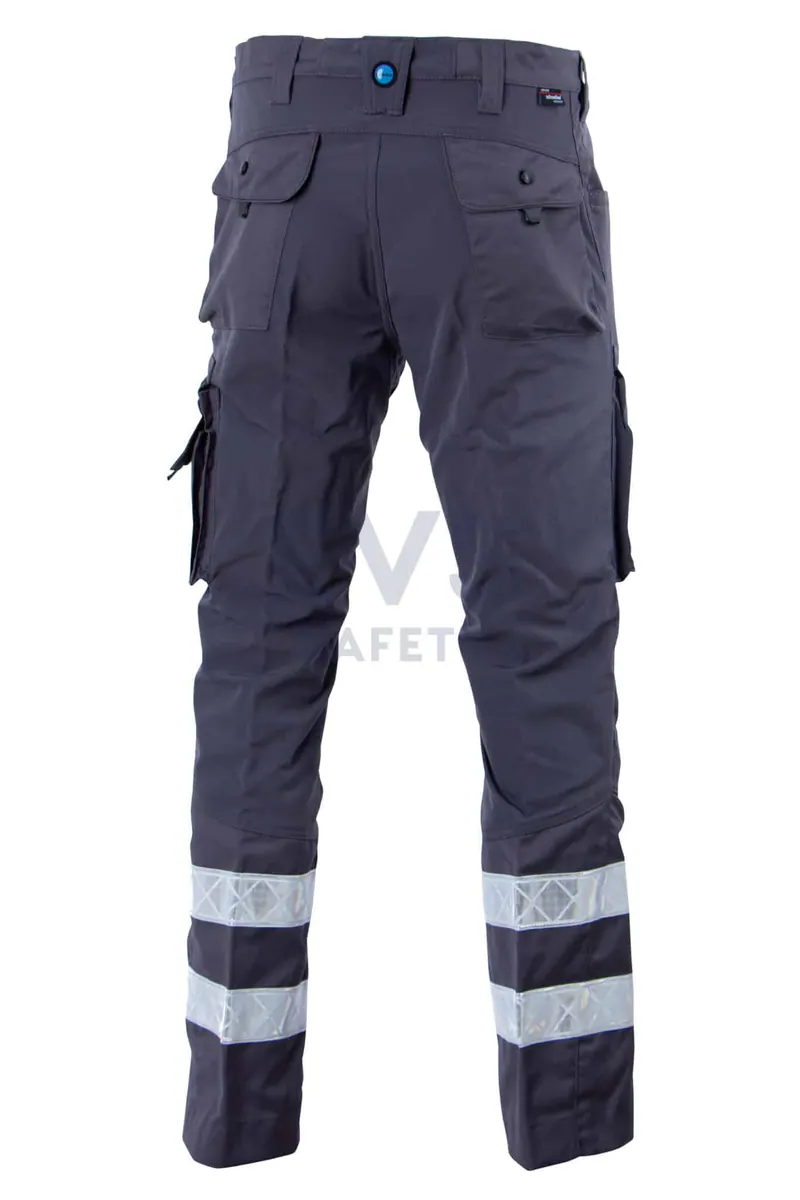 Hüsler Einsatzhose Ready, komplett grau, Membrane im Knie
