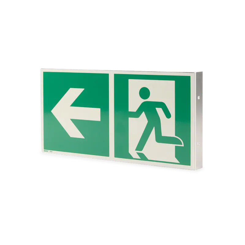 Fahnenschild Notausgang