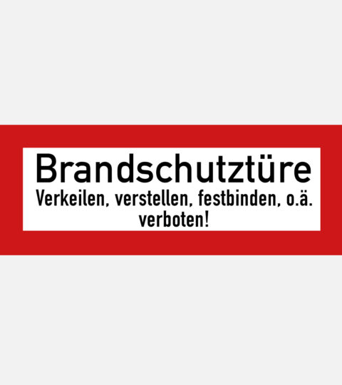 Brandschutztüre – Aufkleber